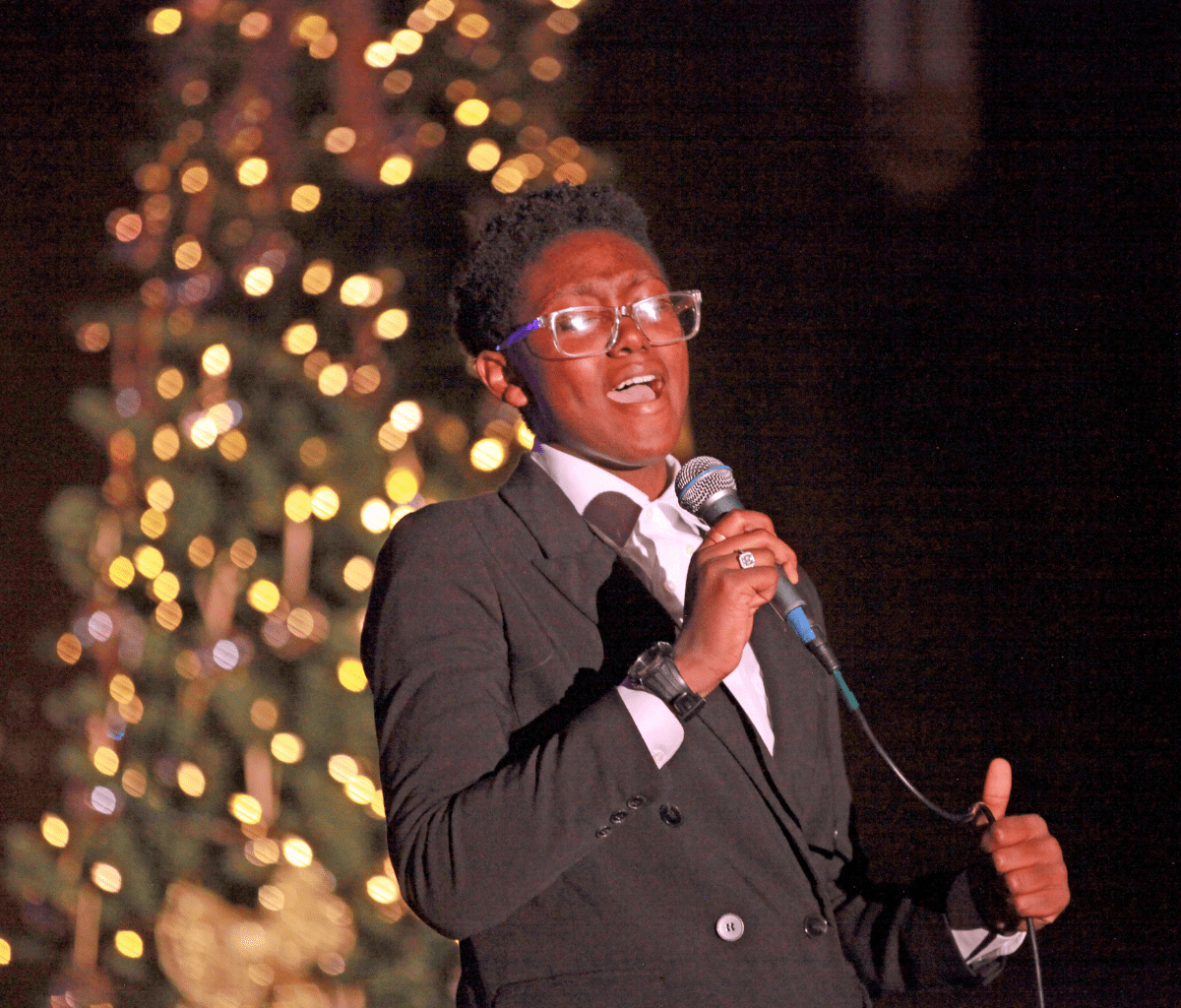 Maddy Singing at Christmas Cantata